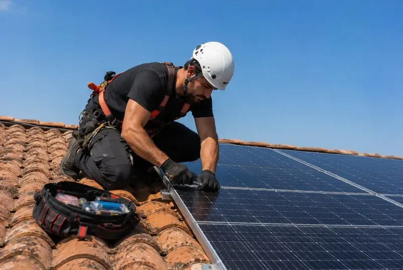 Maintenance et monitoring de panneaux solaires à Pierrefitte