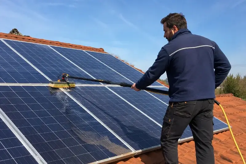 Nettoyage et entretien de panneaux solaires à Pierrefitte